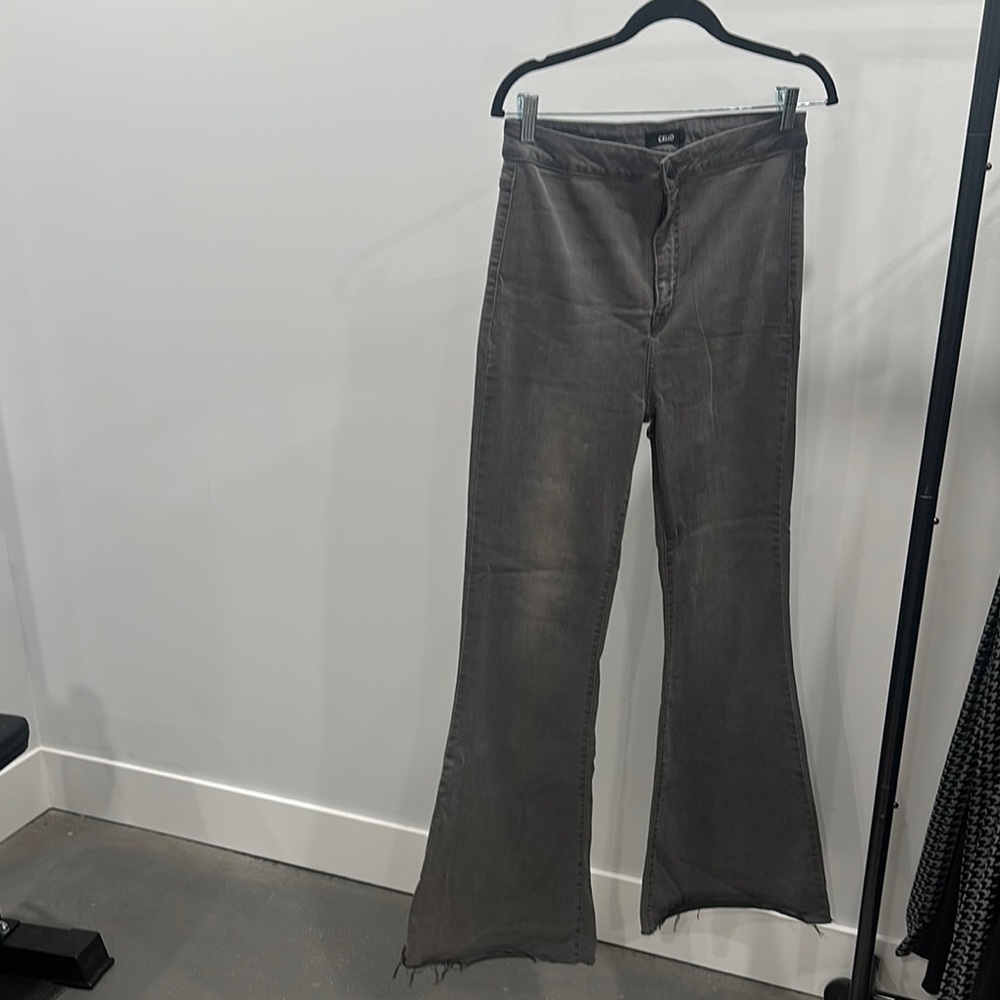 Gray Flared Jeans